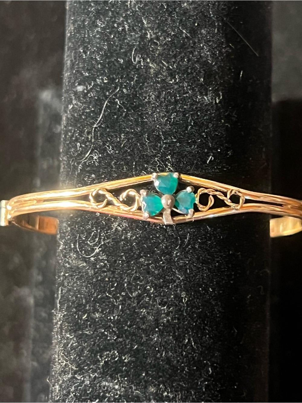 Vintage 12K GB Edwardian/Victorian revival Shamrock Bracelet